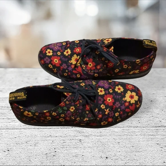 Dr Martens Korey Floral Canvas Shoe Size 5L 4M Unisex - Picture 13 of 15